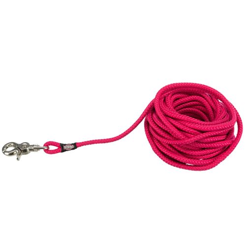 Trixie Schleppleine, rund aus Segeltau mit Trigger Snap Hook - fuchsia 20 m