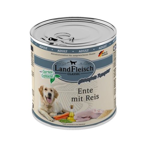 Landfleisch Dog Classic Ente mit Reis & Gartengemüse 800g