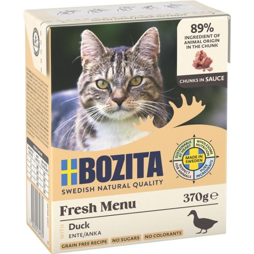 Bozita Cat Tetra Recard Häppchen in Sauce mit Ente 370g 